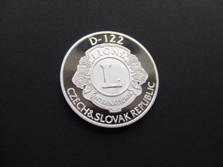 Lions Club International 1 euro munt ( achterkant)